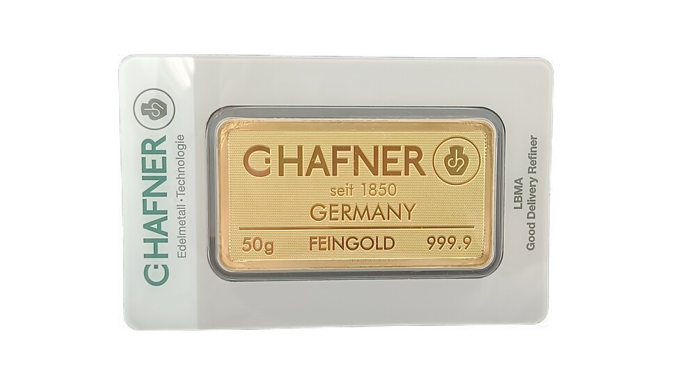 50 Gram goudbaar Hafner