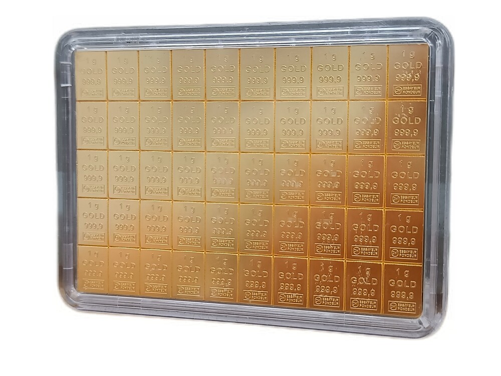 50 x 1 Gram combibar Valcambi