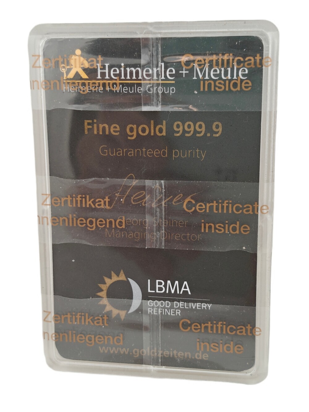 25 x 1 Gram goudbaar multipack Heimerle & Meule
