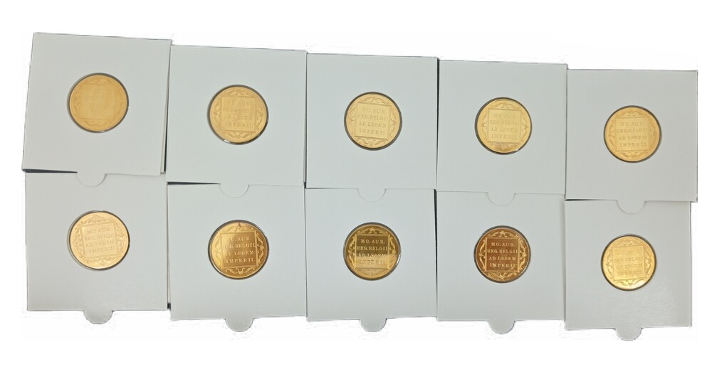 10 x Gouden enkele dukaat
