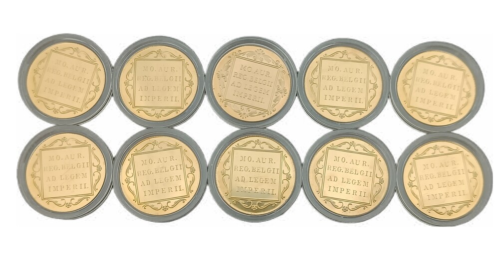 10 x Gouden enkele dukaat