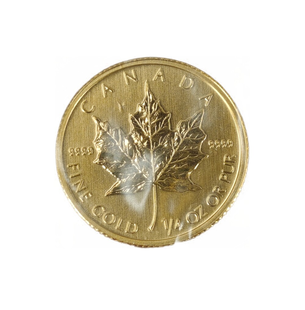 Gouden 1/4 Oz Maple Leaf