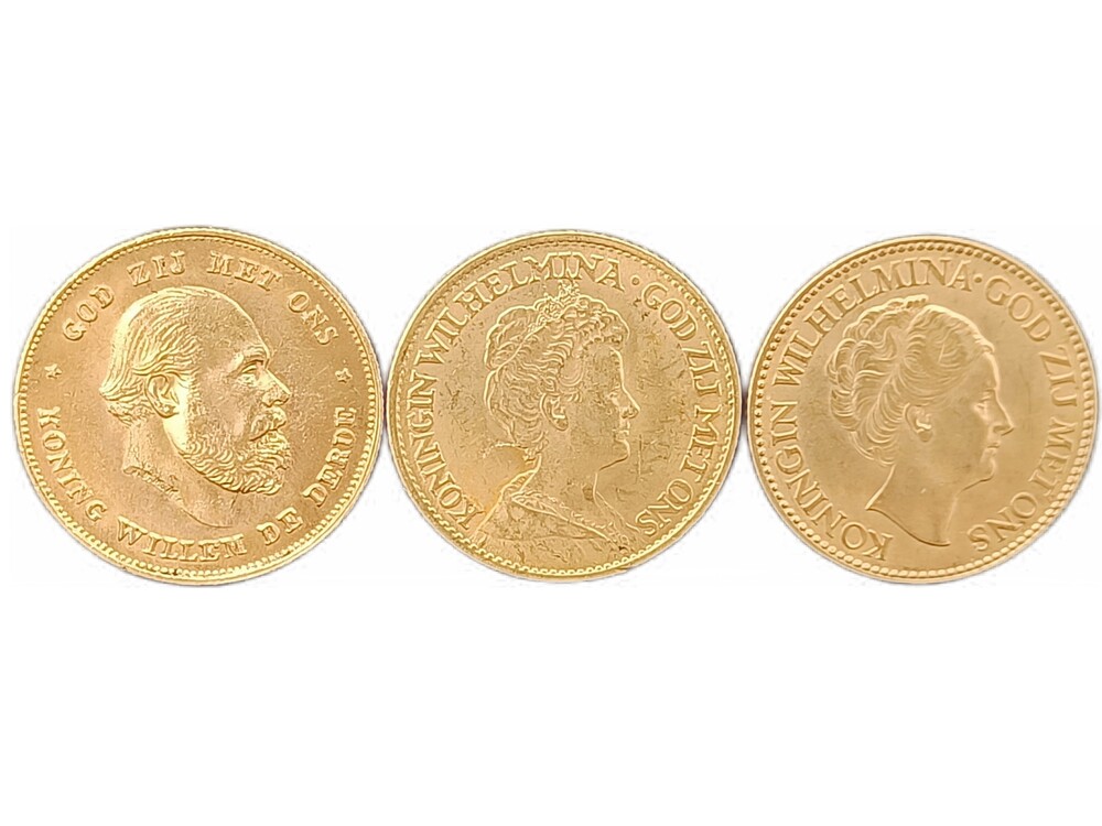 3 x Gouden tientje