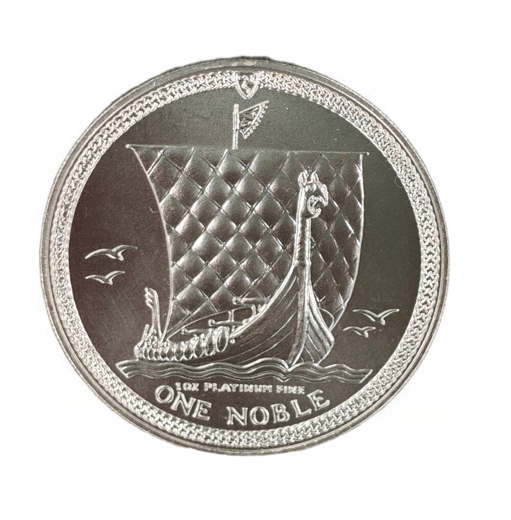 1 Oz platina Noble Isle of Man