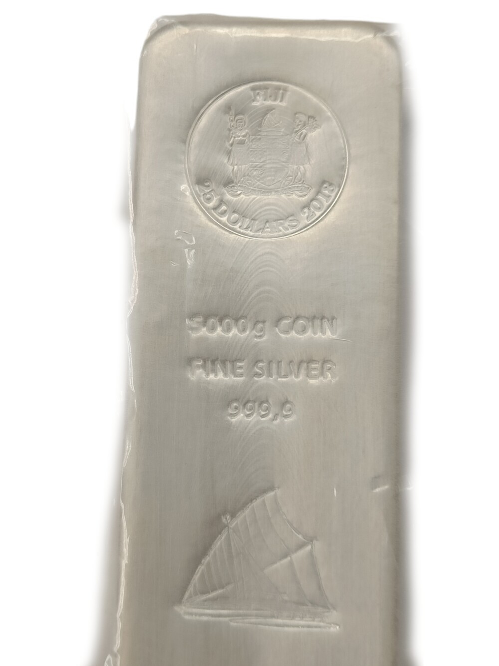 5 Kilo zilveren muntbaar Fiji