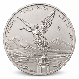 Zilveren 5 Oz Libertad Mexico