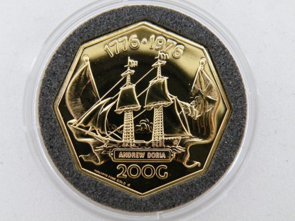 200 gulden nederlandse antillen goud 1976
