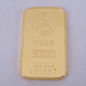 100 gram goudbaar Argor Chiasso