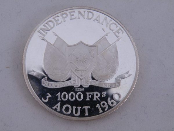 1000 francs niger zilver