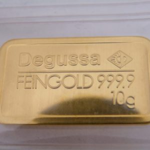 10 gram goudbaar Degussa kopen