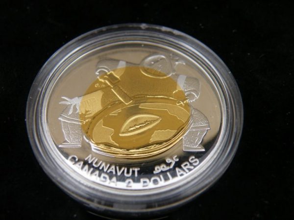 1999 Nunavut $ 2 coin silver