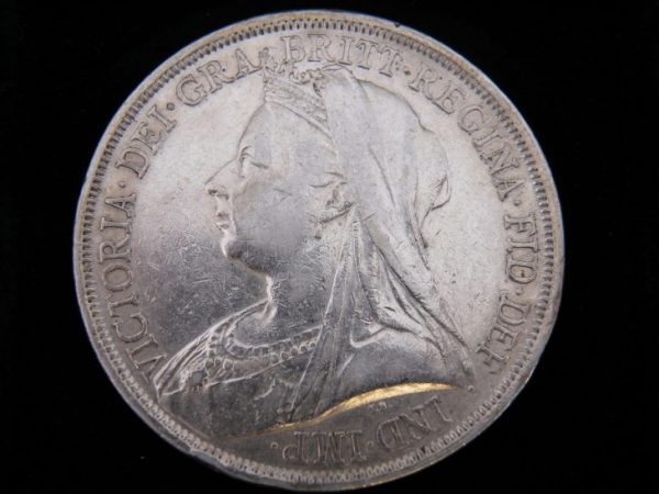 1 crown silver great brittain 1893