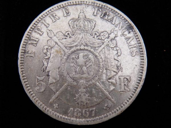 5 francs zilver frankrijk 1867