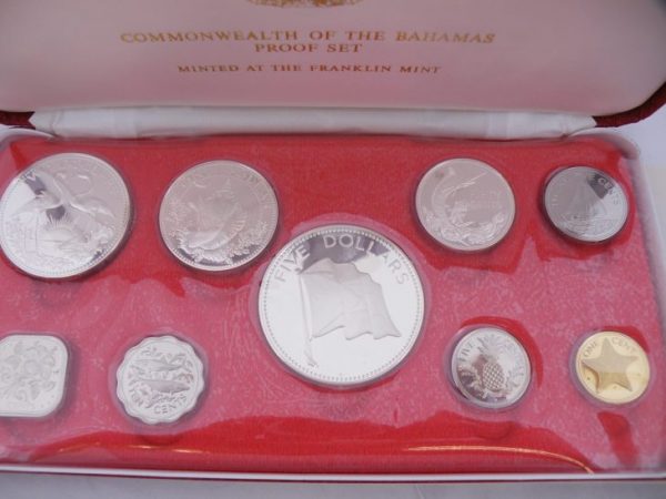 Commonwealth of the Bahamas proof set 1974 zilver