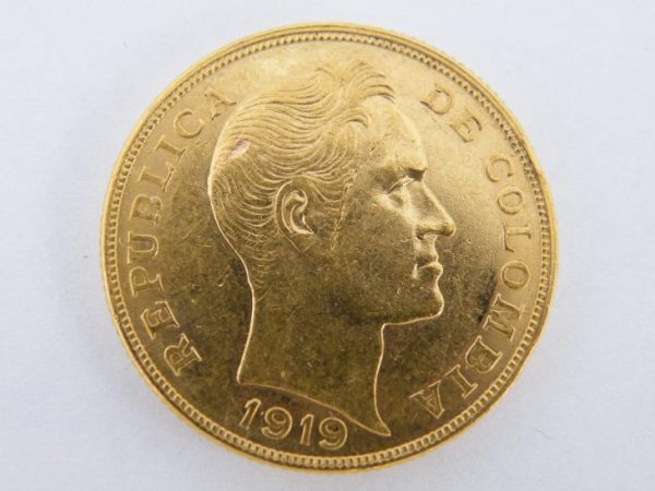 10 Pesos Colombia goud
