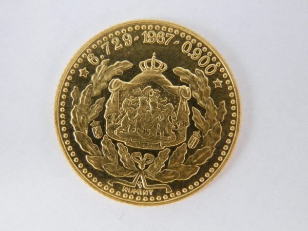 Willem Alexander gouden geboorte penning
