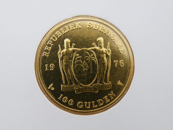 Gouden munt 100 gulden Suriname