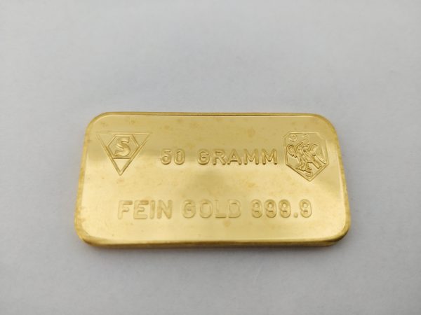 Schöne goudbaar 50 gram Schweizerischer Bankverein