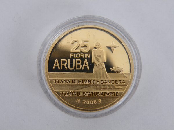 25 Florin gouden munt Aruba