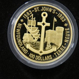 Gouden $ 100 Canada munt half troy ounce goud 1983