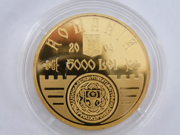 5000 Lei Roemenië gouden munt 1 troy ounce 2004