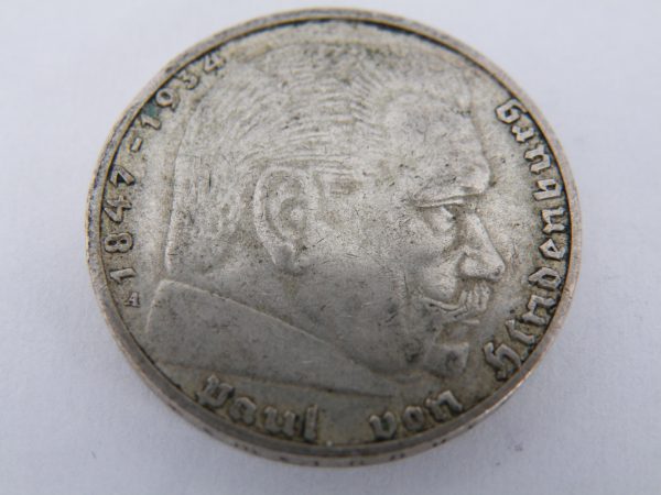 2 Reichsmark Duitsland zilver Mark