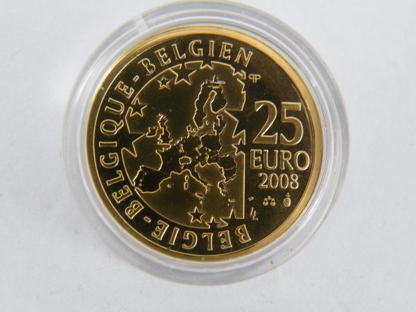 25 euro gouden munt België 2008