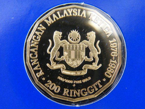 Gouden munt Maleisië 200 Ringgit 1976