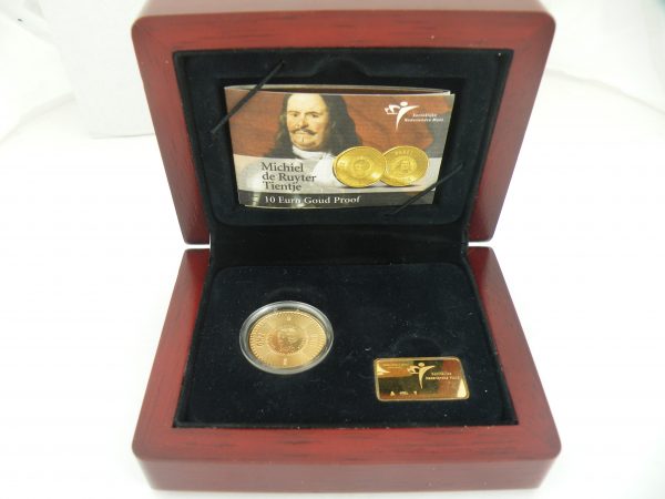 Gouden tientje € 10 tien euro Michiel de Ruyter