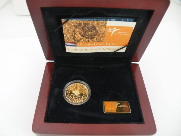 Gouden € 10 tientje tien euro Koninkrijksmunt