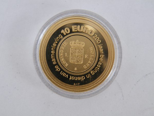 Gouden € 10 tientje tien euro belastingtientje