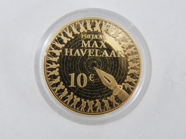 Gouden € 10 tientje tien euro Max Havelaar