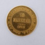 10 Markaa gouden munt Finland