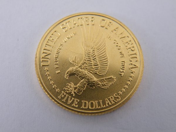 Gouden five dollars $ 5 1986