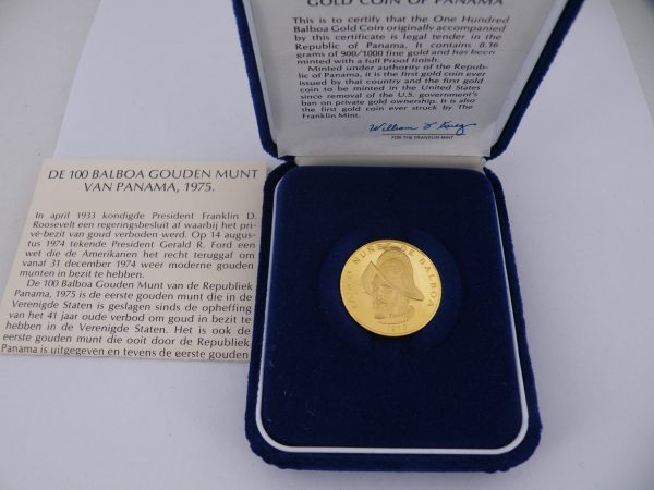 100 Balboa gouden munt Panama