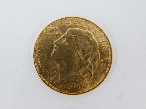 10 francs goud zwitserland Helvetia