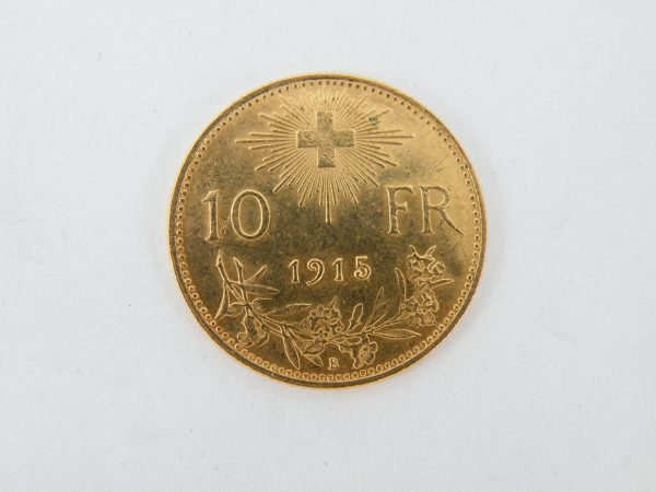 10 francs goud zwitserland 1915