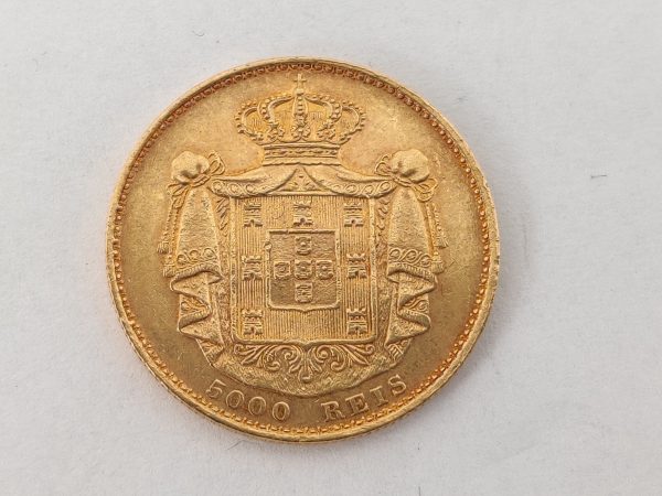 Gouden 5000 Rei Portugal munt