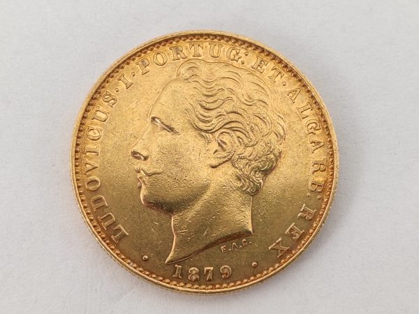 Gouden 10.000 Reis Portugal munt