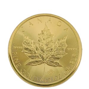 Gouden Maple Leaf 1 Oz voorkant