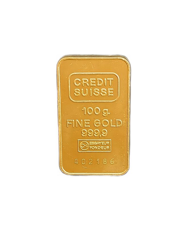 Goudbaar-100-gram-credit-suisse-voorkant-B