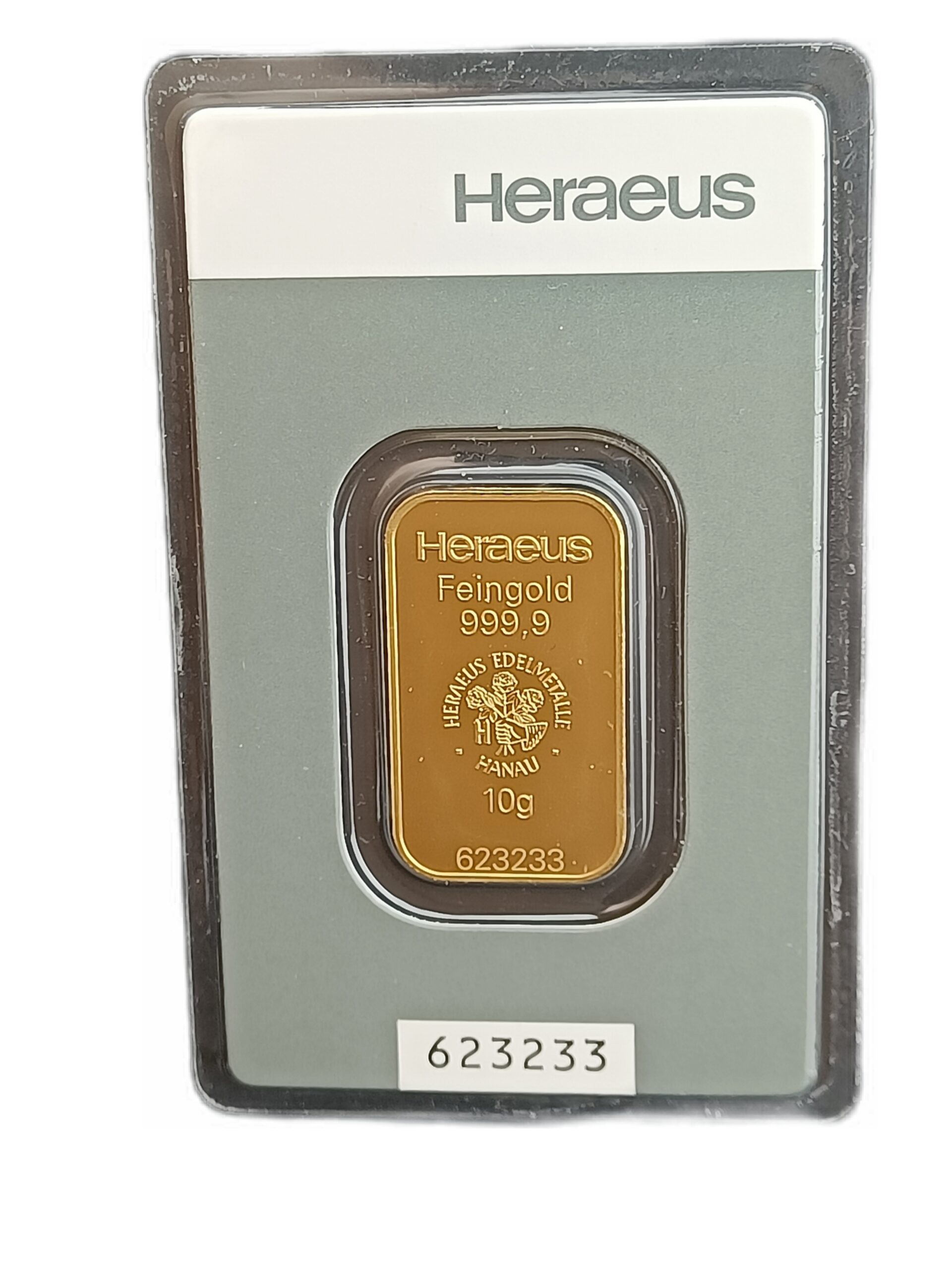 Goudbaar 10 gram Heraeus